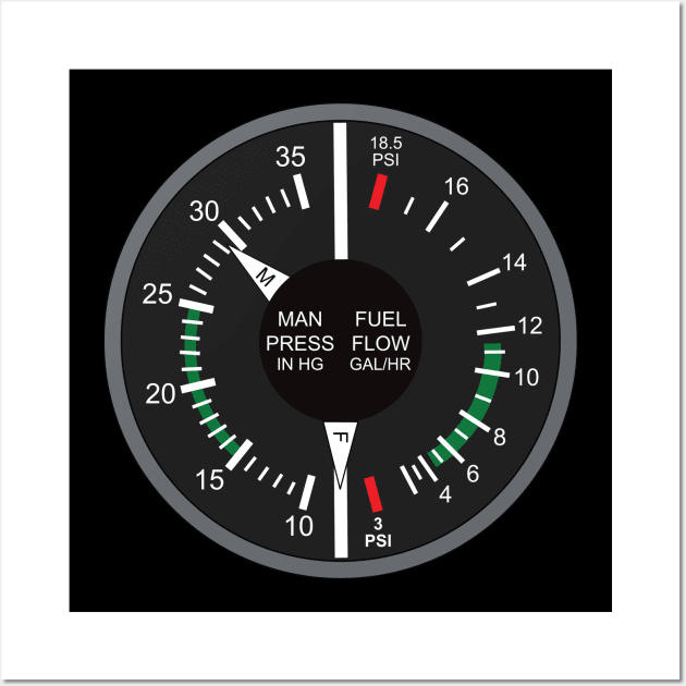 Fuel pressure indicator design Wall Art by Avion